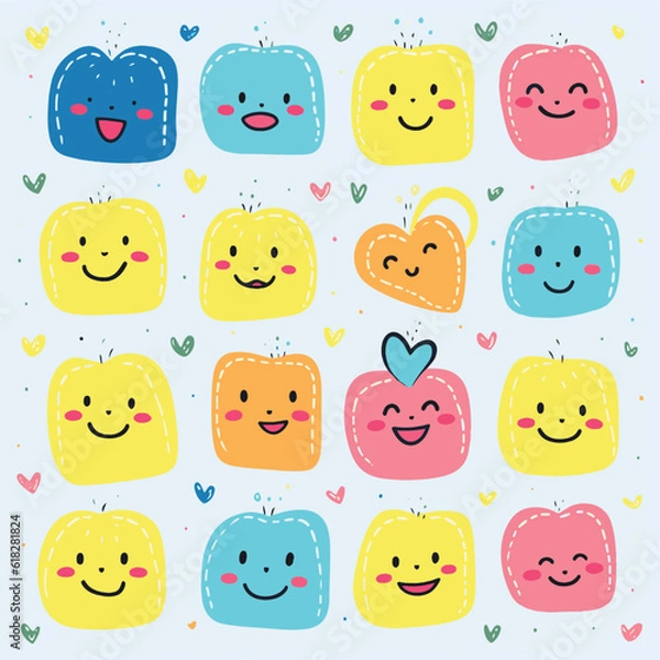 Fototapeta moodboard vector, vector illustration, moodboard, background