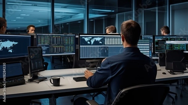 Fototapeta Professionals undergo training and earn certifications in various IT disciplines