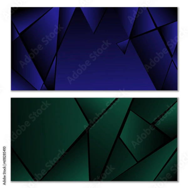 Fototapeta Abstract polygonal pattern. Background design, cover, postcard banner wallpaper