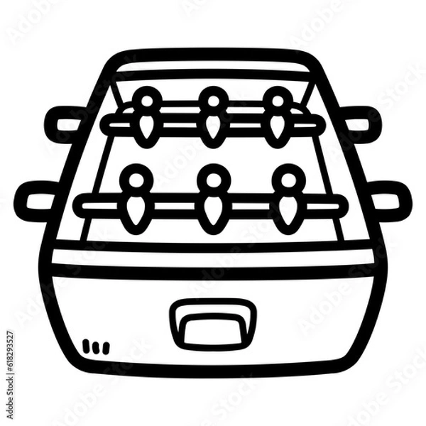 Fototapeta Table Soccer line icon style