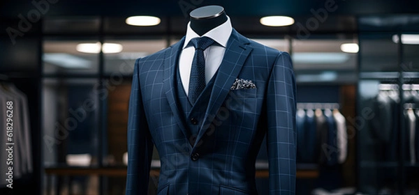 Fototapeta mannequin in a smart suit