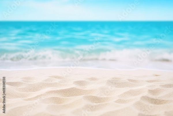 Obraz sand beach and sky, turquoise beach