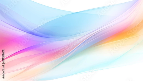 Fototapeta Light Rainbow abstract wavy background.