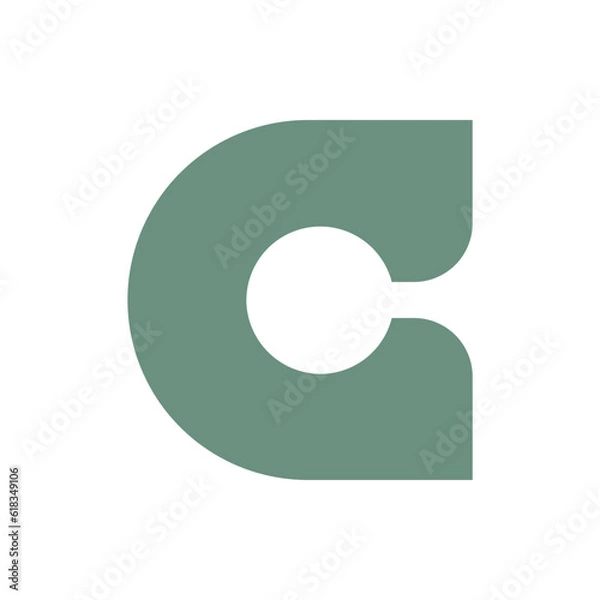 Fototapeta Monogram design vector logo. Monogram initial letter mark C logo design