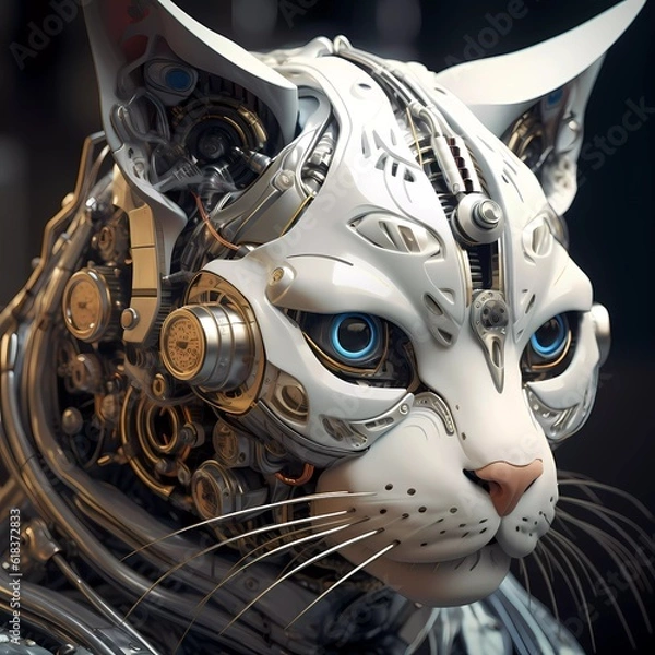 Fototapeta All About Cat Illustrations. Cartoon style characters Design. Cute animal cat. Drawing Painting. Storybook Characters. Digital artwork. Game character. Comic character. Generative AI.