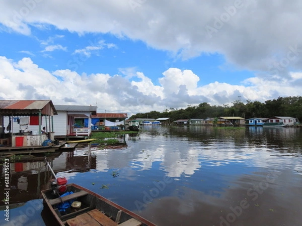 Fototapeta boats on the river