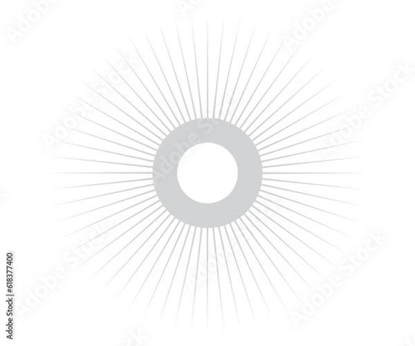 Obraz vector design of abstract light rays radial shape