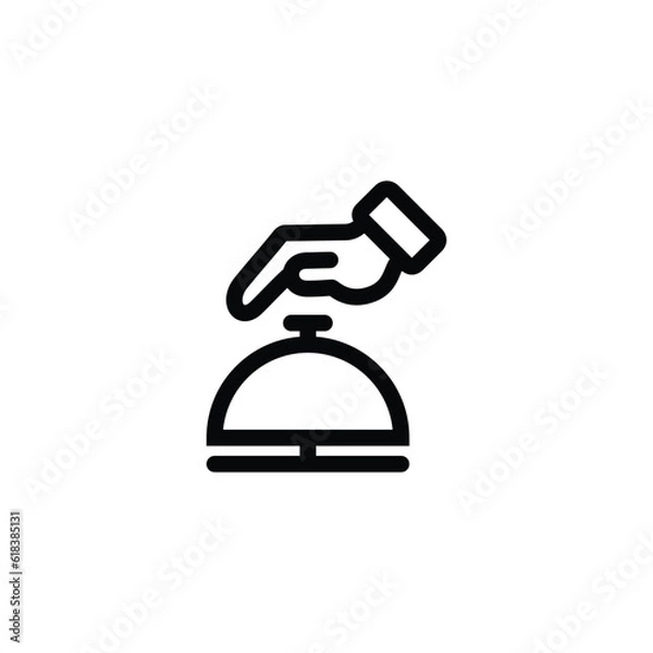 Obraz Hotel bell icon vector design trendy