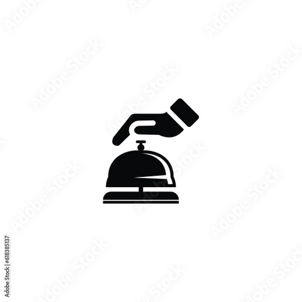 Obraz Hotel bell icon vector design trendy
