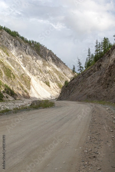 Fototapeta Mountain road.