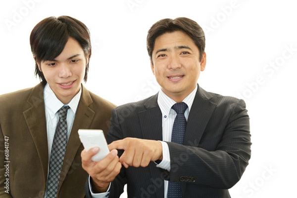 Fototapeta 笑顔のビジネスマン