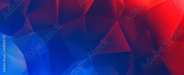 Obraz Blue red abstract background. generative ai