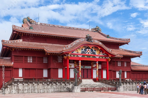 Fototapeta 2019年10月31日に焼失した首里城