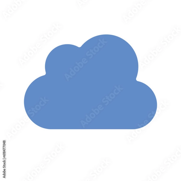 Fototapeta cloud sign symbol vector glyph color icon