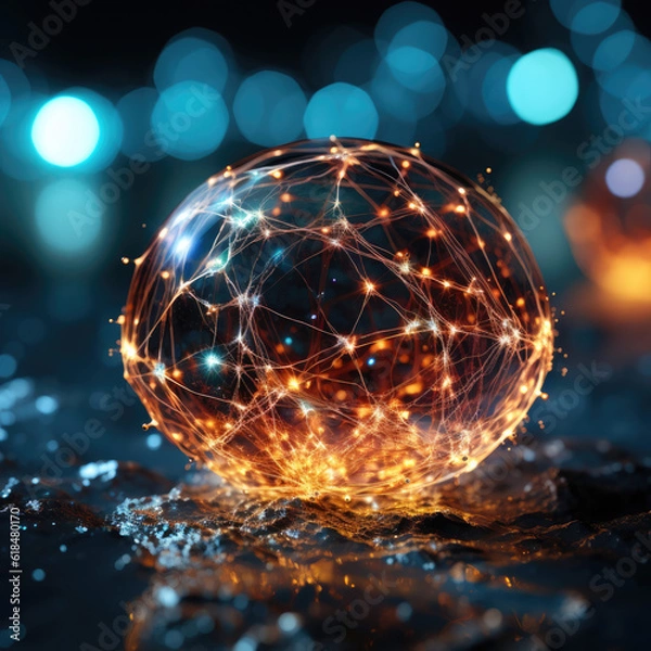 Fototapeta AI Network: Power & Potential, created with Generative Al technology.