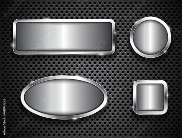 Obraz Metallic buttons
