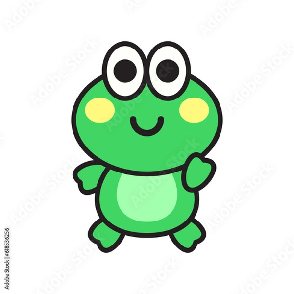 Obraz Cute Frog Character Illustration