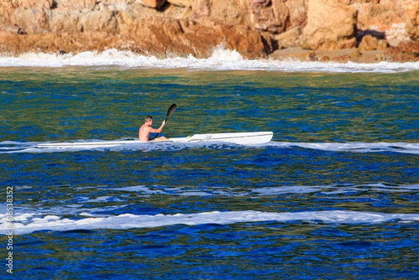 Obraz Solitary canoeist