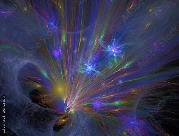 Fototapeta Imaginatory fractal abstract background Image