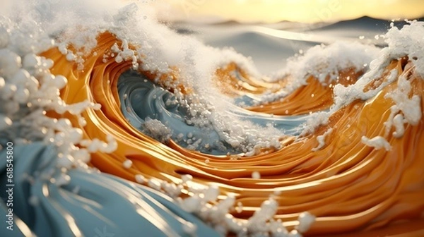 Fototapeta orange water splash