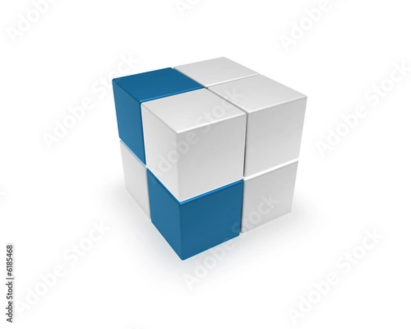 Fototapeta Cube blue