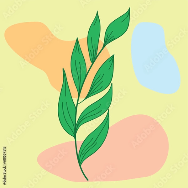 Fototapeta Pattern background design, vector, illustration. Illustration design background with floral concept
