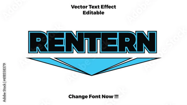 Obraz Vector Text Effect Msa