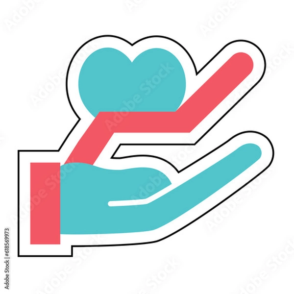 Fototapeta Sticker emotional maturity design vector icon design vector line icon svg