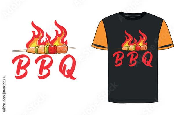 Obraz B B Q T-Shirt Design