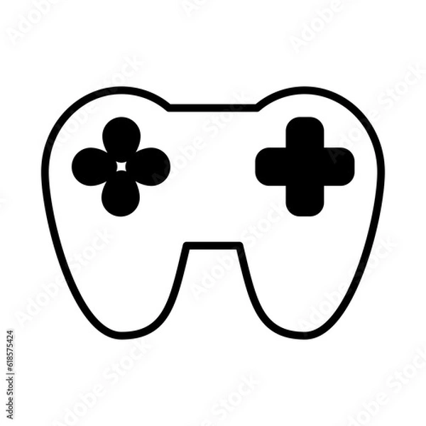 Fototapeta Solid Line STICK GAME design vector icon design vector line icon svg