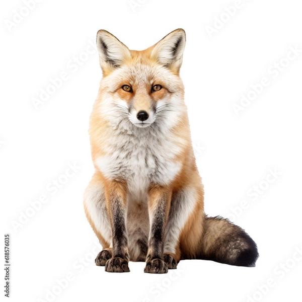 Obraz Fox on Transparent Background