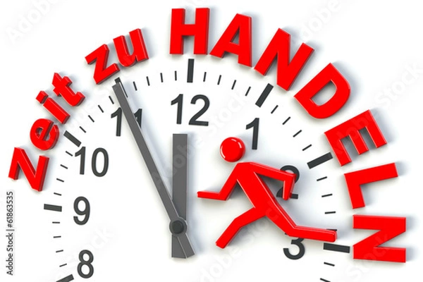 Obraz Schnell Zeit zu Handeln