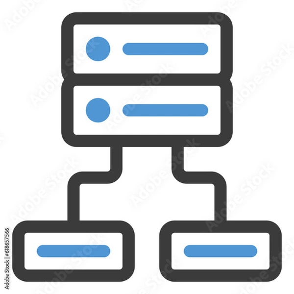 Obraz load balance icon in color line style
