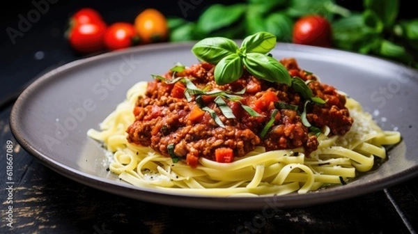 Obraz Vegan vegetable bolognese