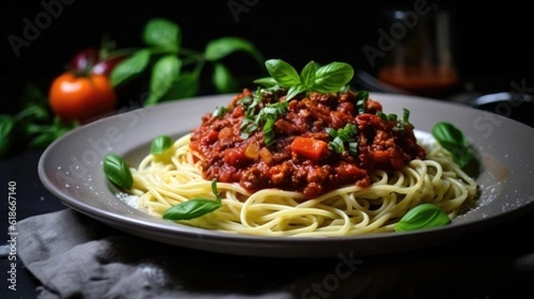 Obraz Vegan vegetable bolognese