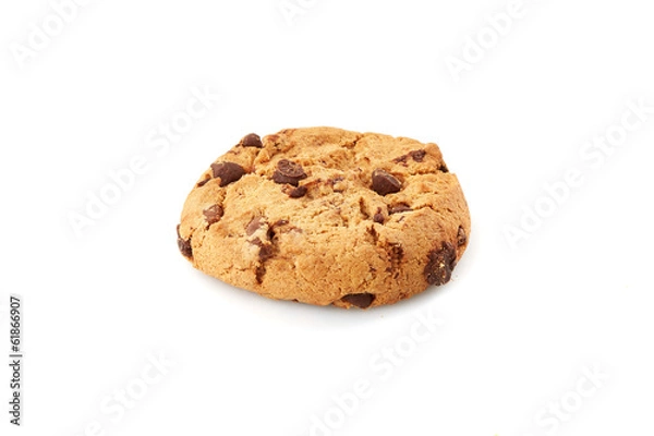 Obraz chocolate cookies on white