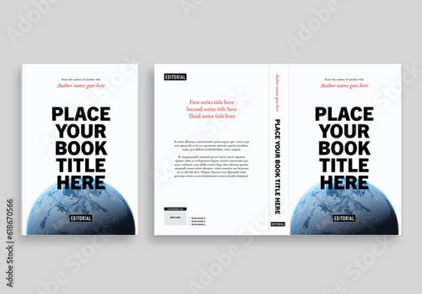 Obraz Trade Book Paperback Cover Layout Template