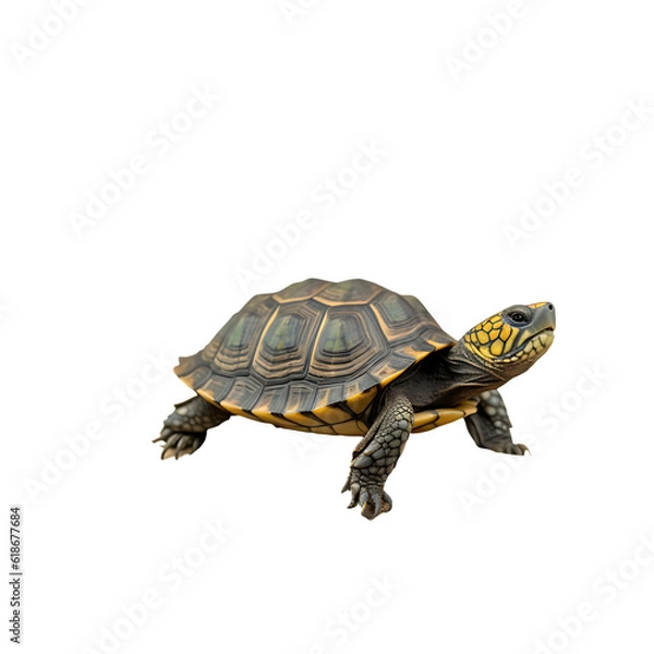Obraz Cute Tortoise PNG Transparent white background