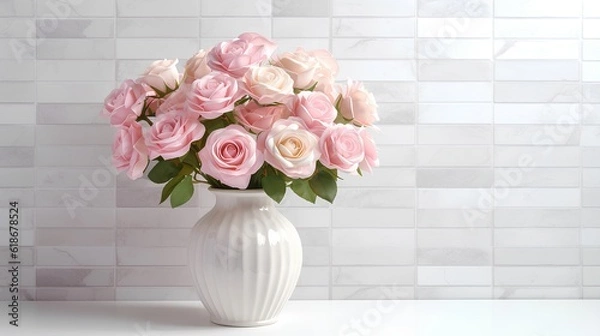 Obraz bouquet of pink roses