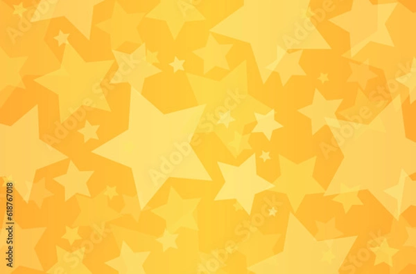 Obraz Abstract stars background. Golden stars pattern. Yellow stars background.
