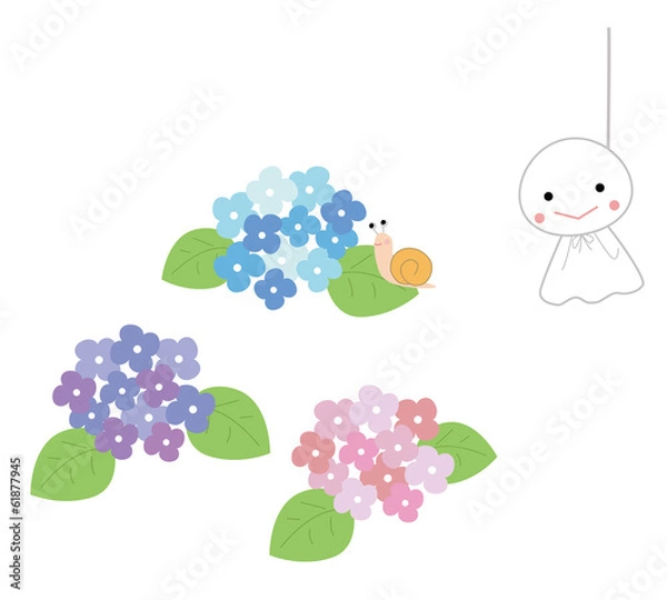 Fototapeta 雨の季節　梅雨