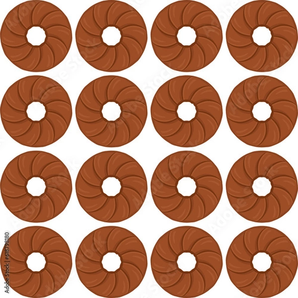 Obraz Pattern homemade cookie different taste in pastry biscuit