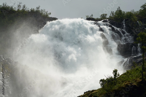 Obraz Kjosfossen waterfall iceland