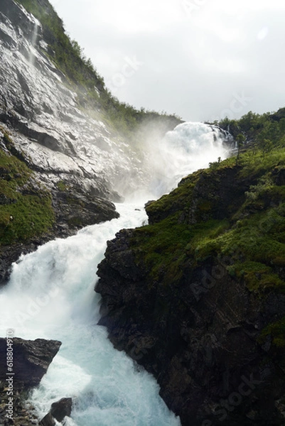 Obraz Kjosfossen waterfall iceland