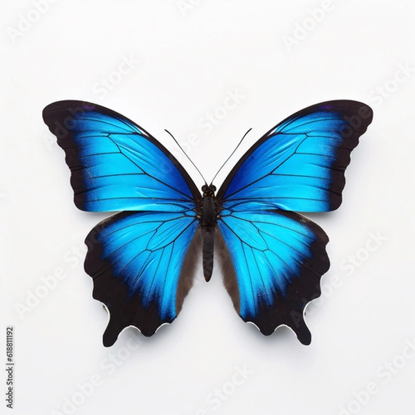 Fototapeta Ulysses butterfly (Papilio ulysses). Generative ai.