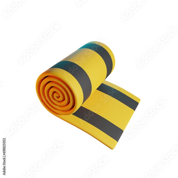 Fototapeta FITNESS MAT 3D RENDER ISOLATED IMAGES