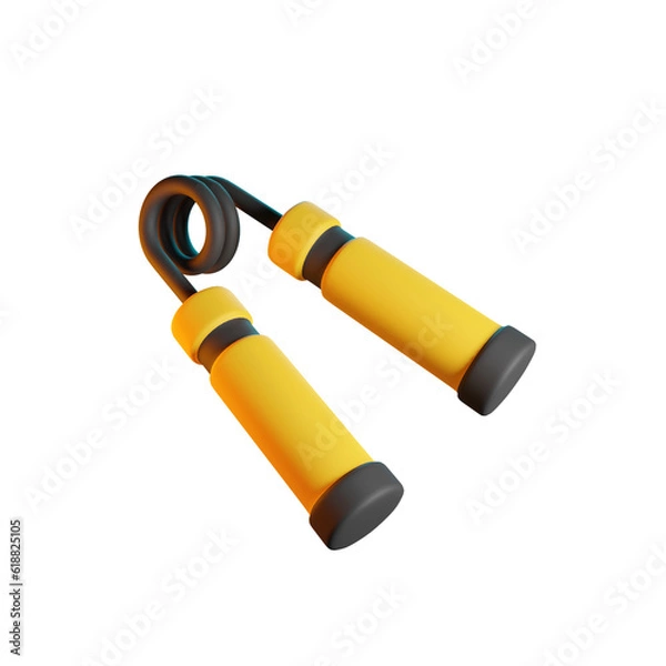 Fototapeta HAND GRIPPER 3D RENDER ISOLATED IMAGES