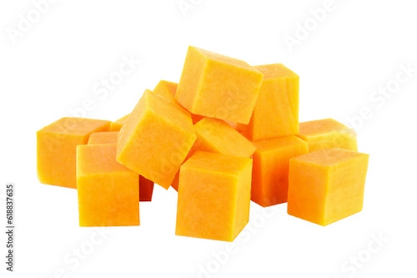 Fototapeta butternut squash slice isolated on transparent png
