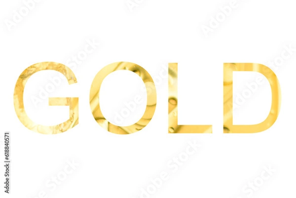 Fototapeta 缶背景のGOLDのテキスト