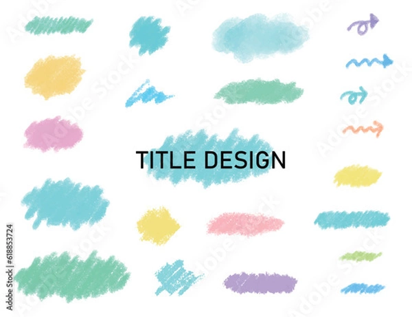 Obraz 手書き風　タイトル用文字装飾